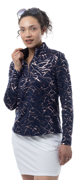 HALLEY. NAVY ROSE GOLD