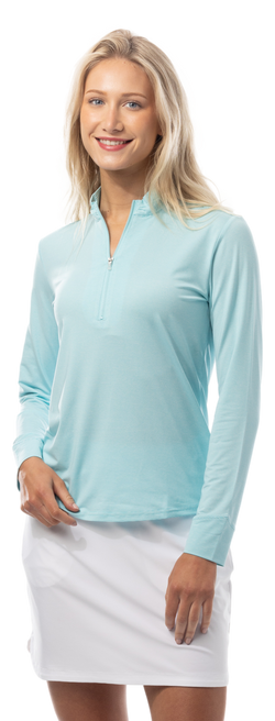 Color – TURQUOISE WHITE MELANGE STRIPE