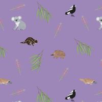 Printed Scrub Top – Lilac Bush Friends