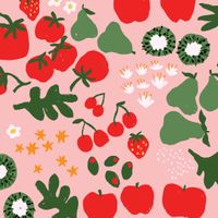 Womens Printed Scrub Pants – Fruit Fields