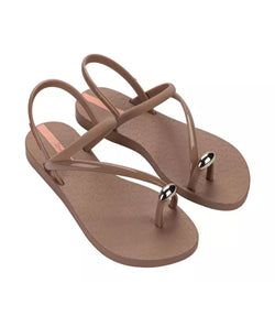 Ipanema glam ring sandal – Marrone