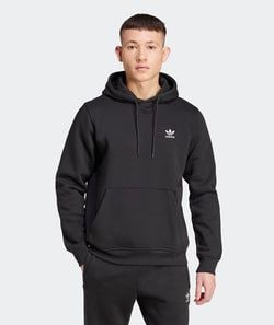Hoodie Trefoil Essentials Full-Zip Nera