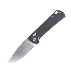 Black G10 handle / D2 brushed blade  168L-GB