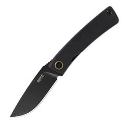 Air – Black G10 Handle | Black Stonewash Finished 14C28N Blade Air 105M-GB