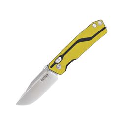 Yellow G10 handle / D2 brushed blade 7228