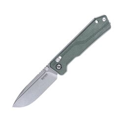 Green Micarta Handle / Stonewash Finished 14C28N Blade Rubik 7228B-MG