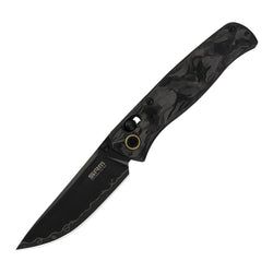 Carbon-fiber Handle / Bead Blast Finished Laminated 140cr Steel Blade Medal 255L-FB2