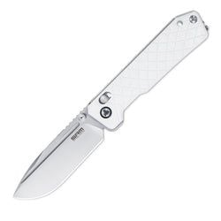 Rubik – White G10 Handle / Brush Finished 14C28N Blade Rubik 7228B-GT
