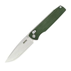OD Green Micarta Handle | Bead Blast Finished Laminated 140Cr Blade Terrier 258L-MG2