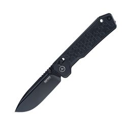 Anodized Black Al handle / 14C28N Matte Black Titanium coat finished blade 7228B-AB