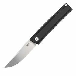 Black G10 Handle / Stonewash & Scandi Grind Finished 10Cr Blade Gent 401LC-GB