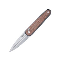 Twin – Brown Micarta Handle / Bead Blast Finished N690 Blade 251M-GB