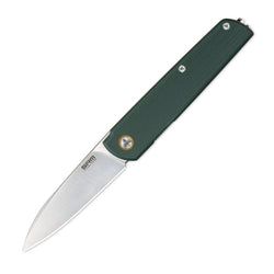 Qrick – Green G10 Handle / Brush Finished 14C28N Blade Qrick 408L-GX