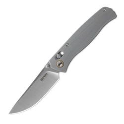 Medal – Bluish Grey G10 Handle / Brush Finished 10Cr Blade Medal 255L-GK