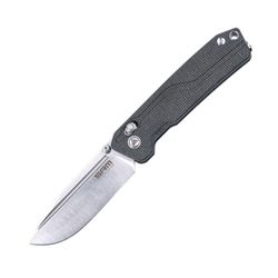 Rubik – Black Micarta Handle / Brush Finished 10Cr Blade Rubik 7228L-MB