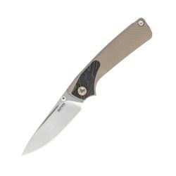 Dark Desert G10 Handle | Stonewash Finished 14C28N Blade Dome 106M-GW