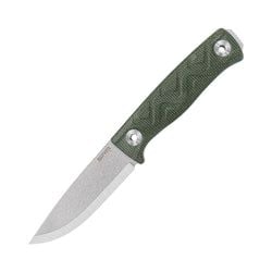 OD Green Micarta Handle | Stonewash Finished 14C28N Blade Bushcut 702T-MP