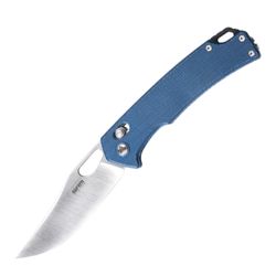 Blue Micarta handle / brushed 10Cr blade 9203-ME