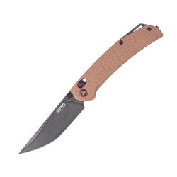 Brown G10 handle / 14C28N blade 411L-MN