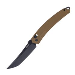 Tan G10 Handle / Black Stonewash Finished 8Cr Blade 9211-GW