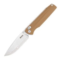 Tan G10 Handle | Bead Blast Finished Laminated 140Cr Blade Terrier 258L-GW2