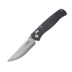 Carbon-fiber G10 handle / Laminated 140Cr Steel bead blast finished blade 255L-CB2