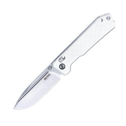 White G10 handle / 14C28N Brushed blade 7228B-GT