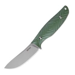 Fossa – Green + Orange Liner G10 Handle | Bead Blast 14C28N Steel Blade Fossa 605T-GP