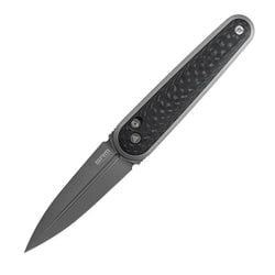 Twin – Carbon Fiber Overlay G10 Handle / Grey Ti-coat Finished N690 Blade Twin 251MB-GB
