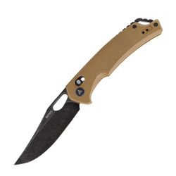 Retriever – Tan G10 Handle / Black Stonewash Finished D2 Blade Retriever 9201-GW
