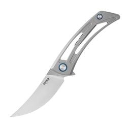Unicorn – Blue TC4 Titanium Handle / Brush Finished 154CM Blade Unicorn 7415-TZ
