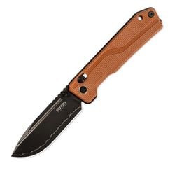 Rubik – Brown Micarta Handle / Black Finished Laminated 140Cr Blade Rubik 7228B-MN2