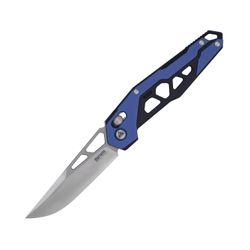 Blue G10 handle / D2 Bead blast finished blade 9225-GI