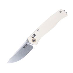 White G10 handle / 10Cr stonewashed blade 255L-GT