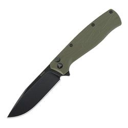 221X – OD Green G10 Handle | Black Stonewash Finished 14C28N Steel Blade 221X-GP