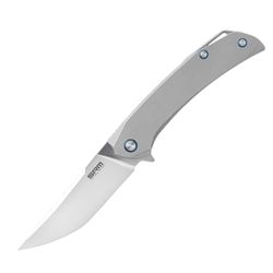 Bead Blast TC4 Titanium Handle | Brush Finished 154CM Blade Asika 1411-TZ