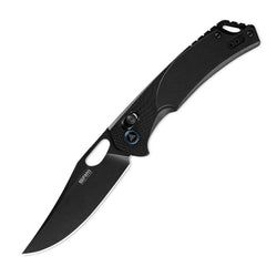 Retriever – Black G10 Handle / Black Stonewash Finished D2 Blade Retriever 9201-GB