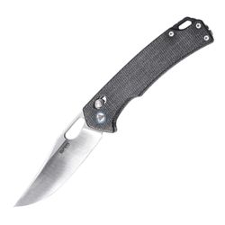 Black Micarta Handle / Brush Finished 10Cr Blade Retreiver 9203-MB