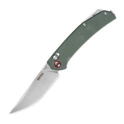 Green Micarta Handle / Brush Finished 14C28N Blade Asika 411L-MG