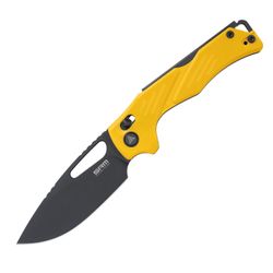 Black Stonewashed 14C28N blade / Yellow G10 handle 239X-GY