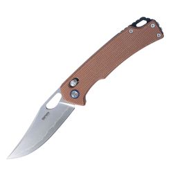 Brown Micarta Handle / Bead Blast Finished Laminated 140Cr Steel Blade Retreiver 9203-MN2
