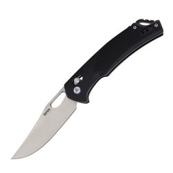 Retriever – Black G10 Handle / Brush Finished D2 Blade Retreiver 9201