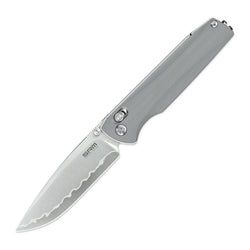 Terrier – Grey G10 Handle | Bead Blast Finished Laminated 140Cr Steel Blade Terrier 258L-GK2
