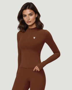 Горнище Perfect Shape – Кафяв