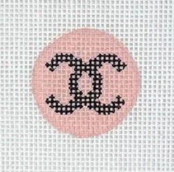 Insert Design – Chanel C’s – black on blush pink