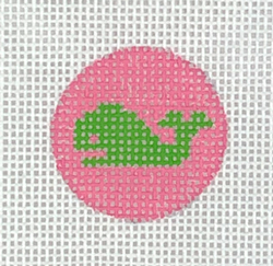 Insert Design – Green Whale on Pink