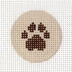 Insert Design – Paw Print – brown on