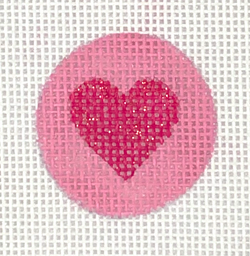 Insert Design – Heart – sparkly raspberry on bright pink