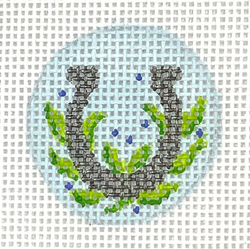 Insert Design – Horseshoe w/ Greenery & Blueberries – on sky
