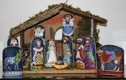 Nativity Canvas Piece – The Littlest Angel